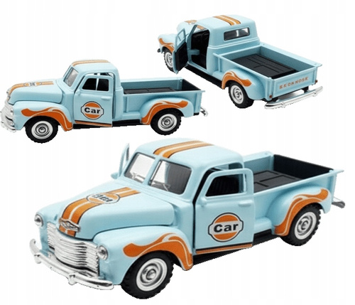Auto Metalowe Wytrzymałe Retro Model Pick Up Resorak Model Auta 1:36