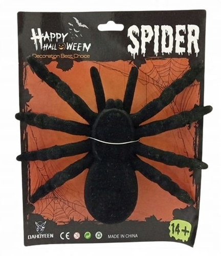 Kosmaty Pająk Czarny Idealny Na Hallowen Dla Dzieci