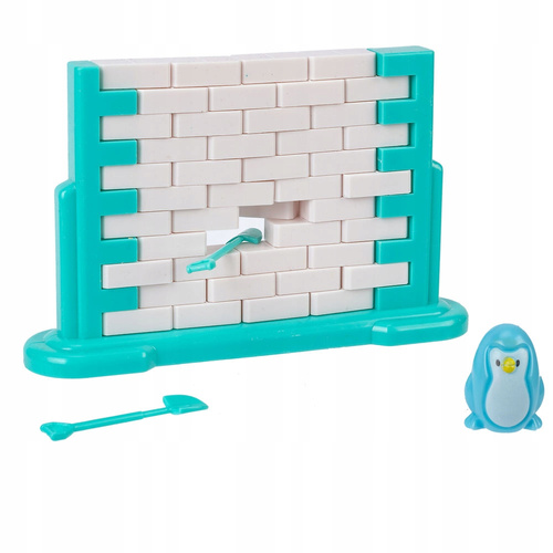 Spadający Pingwin Gra Zręcznościowa Ceglany Mur