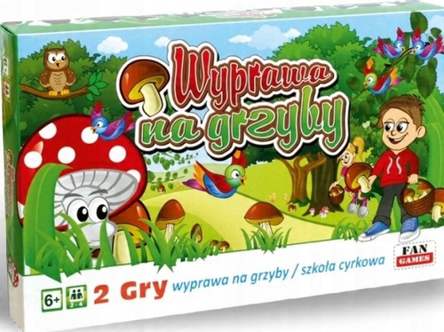 Gra Planszowa Wyprawa Na Grzyby/ Szkoła Cyrkowa 2 w 1