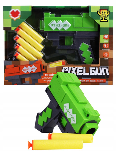 Pixel Gun Pistolet Na Piankowe Naboje Z Przyssawką