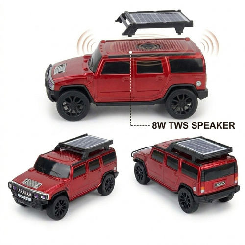 Radio W Kształcie Auta Duże Auto Solarne Antena Głośnik Bluetooth