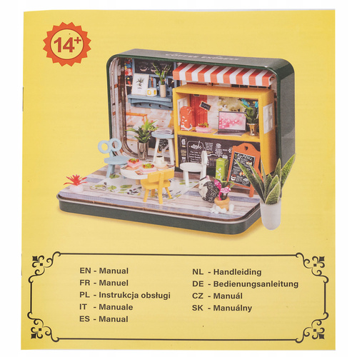 Domek Dla Lalek Ikonka 8008-A Salon Z Meblami Drewniany