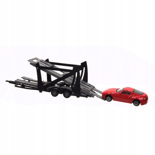 Auto Transporter Laweta Z Trzema Autami Samochodami Metalowe