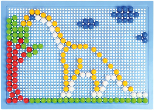 Lena Układanka Mozaika Do Układania Guziczkowa Różowa