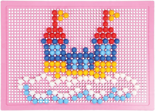 Lena Układanka Mozaika Do Układania Guziczkowa Różowa