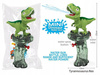 PISTOLET NA WODE Z DINO TRICERATOPS ,PSIKAWKA