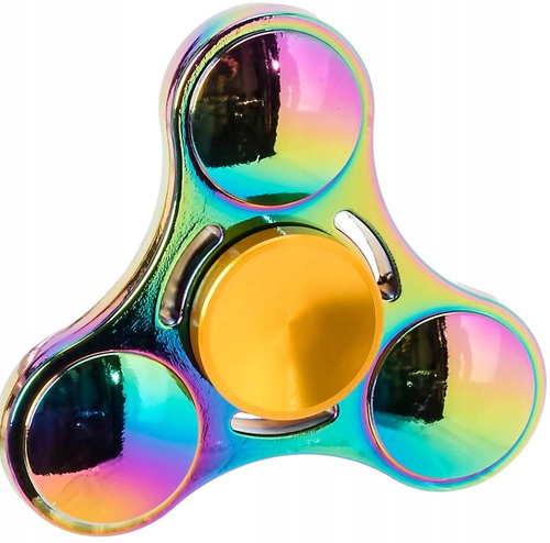 Fidget Spinner Metalowy Kolorowy Oryginalny Antystresowy