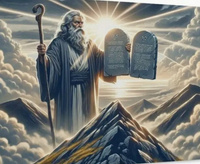 Diamentowa Mozaika Święty Mojżesz Z Dekalogiem 30x40 Cm Kreatywne Diamenty