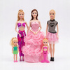 Lalka Zestawie Z Różową Szafą 5 Sztuk Lalek Garderoba Dla Modelki
