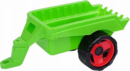 Ogromny Traktor Spychacz Xxl 107 Cm Z Ruchoma Łyżką + Przyczepa Lena