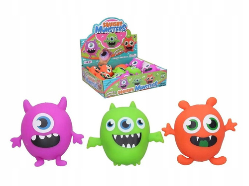 Gniotek Uśmiechnięty Potworek Monster Zabawka Antystresowa Dla Dzieci