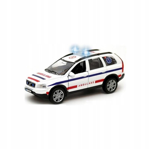 Samochód Pogotowie Ambulans 11cm Z Dźwiękiem Małe Auto Resorak Dla Dzieci