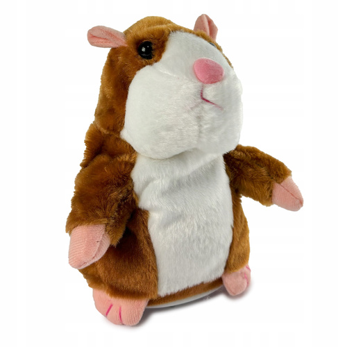 ZABAWKA GADAJĄCA INTERAKTYWNA POWTARZAJĄCA CHOMIK RUSZAJĄCY GŁOWĄ