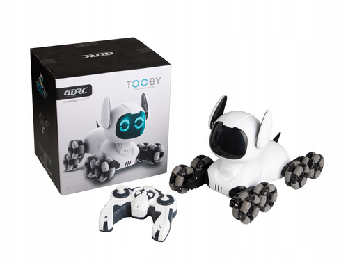 Pies Robot Na Gąsienicach Zdalnie Sterowany Z Akumulatorem