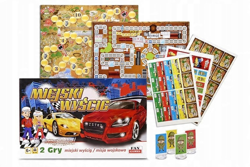 Gra Planszowa Wielkie Wyścigi - Samochodowa Gra Planszowa W Grupie