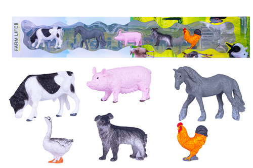 ZWIERZĘTA DOMOWE FIGURKI 6 SZT