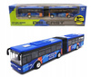 Auto Metalowe Autobus Niebieski Przegubowy Mechanizm Pull-Back