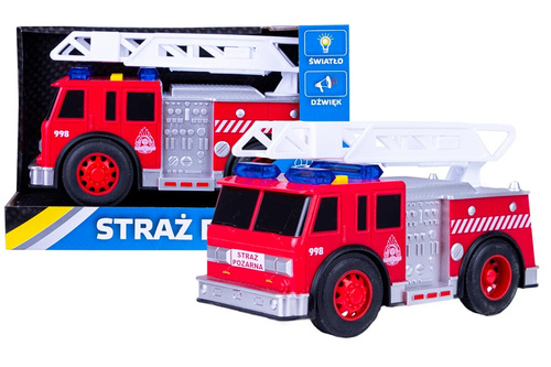 AUTO STRAŻ ŚWIATŁO, DŹWIĘK  20 CM KARTON OTWARTY /24
dł 20cm x Sz 10 cm x W 13 cm 
Waga : 274 g

