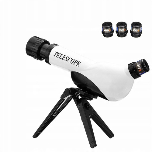 Teleskop Do Obserwacji Nieba Dla Dzieci - Powiększenie 20X, 30X, 40X