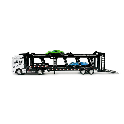 AUTO SAMOCHÓD ZABAWKA NORIMPEX TIR LAWETA Z 2 AUTKAMI