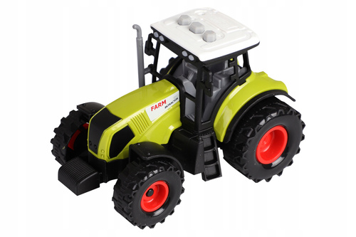Ciągnik Traktor Z Przyczepą Zestaw Rolniczy Farmer Cysterna Światło Dźwięk