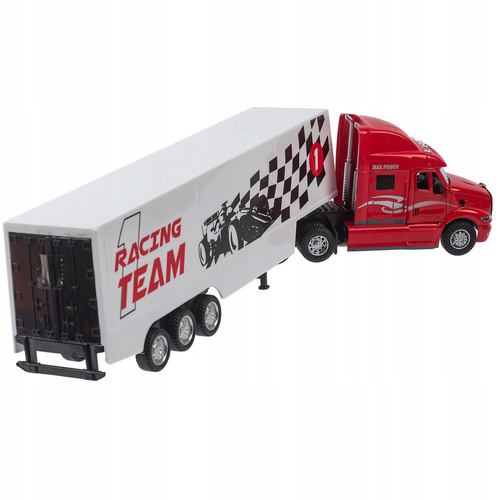 Auto Ciężarówka Racing Team Model Metalowy Auto-Truck