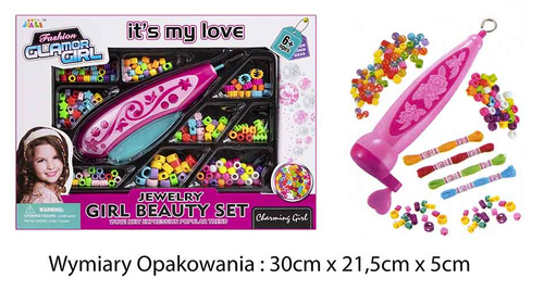 Koraliki do nawlekania na włosy