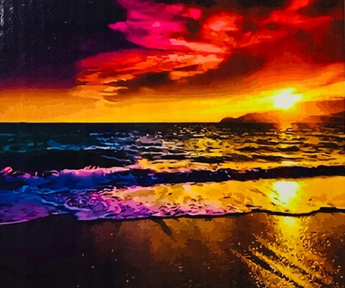 Malowanie Po Numerach Plaża Morska 40X50