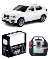 Auto Zdalnie Sterowane BMW X6 Kolorystyka Biała Na Pilota Dla Dzieci