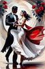 Diamentowa Mozaika Zmysłowe Tango Pary 30x40 Cm Kreatywne Diamenty