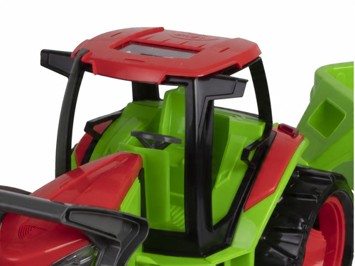 Ogromny Traktor Spychacz Xxl 107 Cm Z Ruchoma Łyżką + Przyczepa Lena