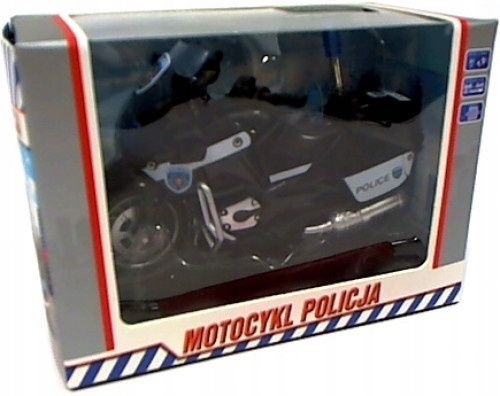 Motor Motocykl Model Czarny 13cm Funkcja Pull Back Efekty Świet/Dźwi