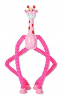Żyrafa Z Przyssawkami I Kończynami Rurkami Antystresowy Świecąca