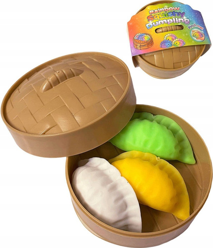 Gniotek Pierożek 3 szt Squishy Antystresowy Sensoryczny Kolorowy dla Dzieci