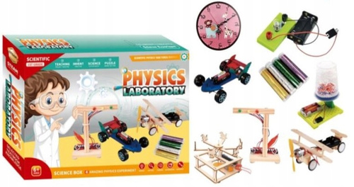 Zestaw Małego Naukowca Pracownia Mechanika Dla Dzieci Zestaw Silniczków