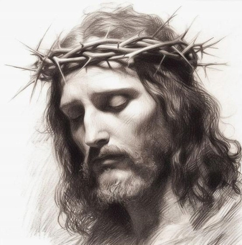 Diamentowa Mozaika Święty Jezus W Czerni i Bieli 30X40 Cm Kreatywne