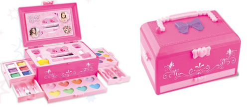 Kosmetyki składany kuferek Make Up kuferek dzieci