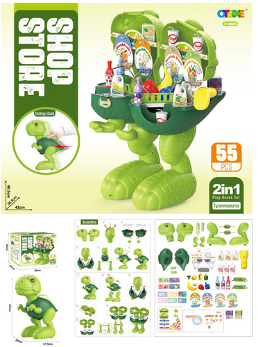 Dinozaur Sklep Figurka Dinozaura Otwierana Market Zabawa W Supermarket