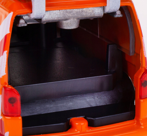 Auto Metalowe Służba Drogowa Pick-up z Przyczepą i Znakami Ostrzegawczymi
