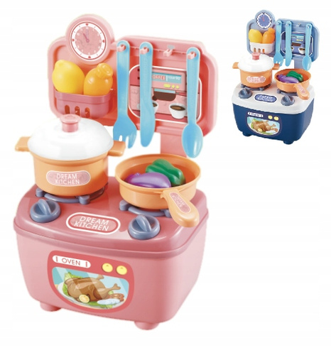 Mini Kuchnia Garnki Kuchenka Podróżna + Warzywa