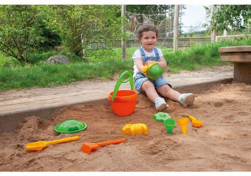 Lena Ekologiczny Eco Zestaw Zabawki Do Piasku Piaskownicy 10 Elementów