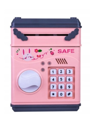 Sejf elektroniczny z rączką - skarbonka