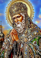 Diamentowa Mozaika Święty Patron Ikona 30x40 Cm Kreatywne Diamenty