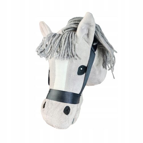 Pluszowa Głowa Konia Na Kiju Z Dźwiękiem Hobby Horsing Zabawka Z Grzywą