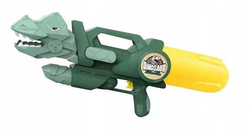 PISTOLET WYRZUTNIA NA WODĘ DWA KOLORY DINOZAUR BROŃ WODNA