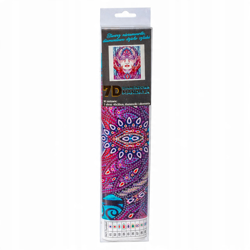 Diamentowy Haft Mandala 7D Mozaika Kobieta 30X40
