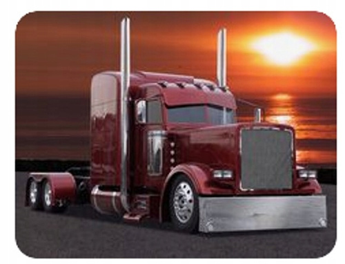 Diamentowa Mozaika Ciężarówka Na Tle Zachodzącego Słońca 30X40 Cm Kreatywne