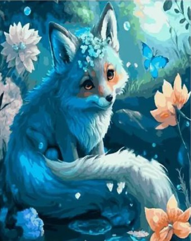 DIAMENTOWA MOZAIKA LIS ŚNIEŻNY PAK 30 
30X40