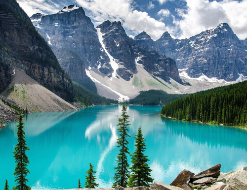 Malowanie Po Numerach 50X40 Cm Kreatywne Z Ramą Rzeka Na Tle Gór